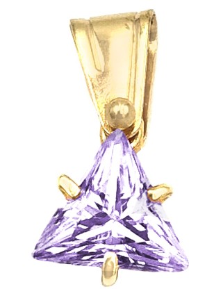 Necklace Gold K14with amethyst 2
