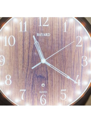 Wall Clock BAYARD JB38.2 Plastic Silent 30cm Sensor Light 2