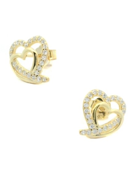 Earrings Silver 925° ''Hearts''