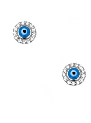 Earrings Silver with zircons