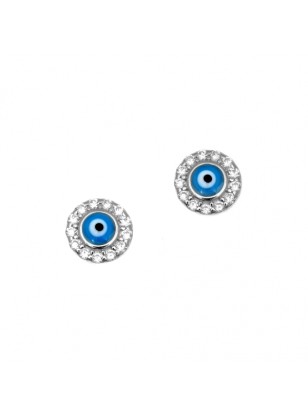 Earrings Silver with zircons 2