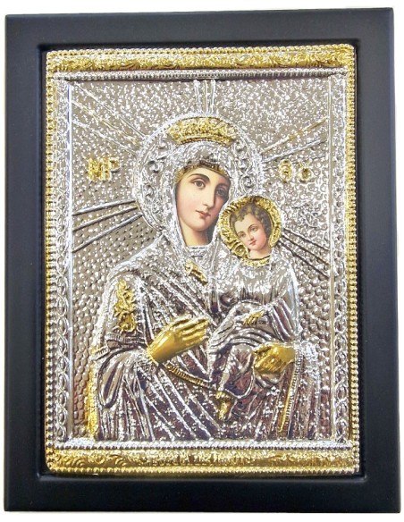 Silver icon 925° Mary of Tinos