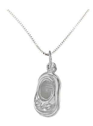Necklace Silver 925 baby shoes