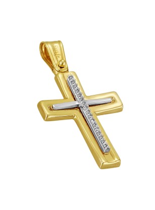 Cross Baptism gold K9 FILVA ORO 026952