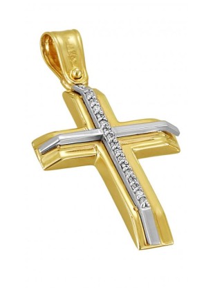 Cross Baptism gold K9 FILVA ORO 026223