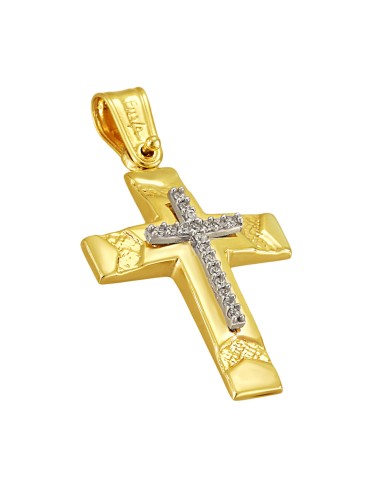 Cross Baptism gold K9 FILVA ORO 026958