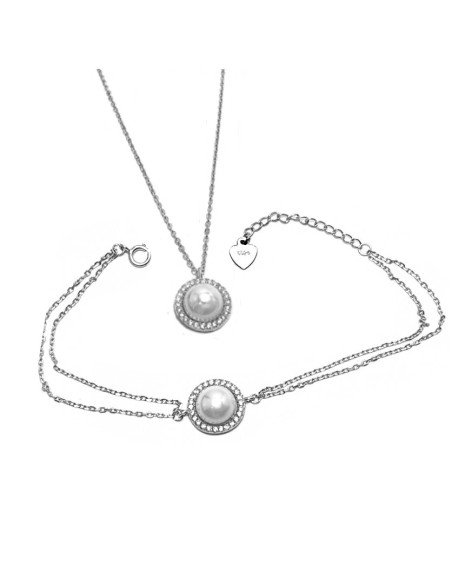 Set Silver 925° Necklace & Bracelet