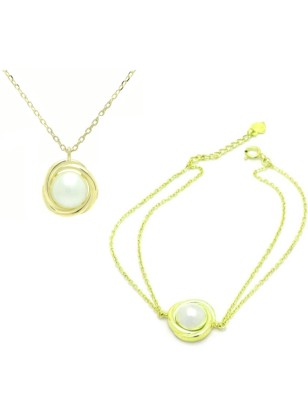 Set Silver 925° Necklace & Bracelet
