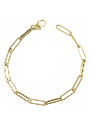 Bracelet Gold 14Κ Ovalina 15x4mm