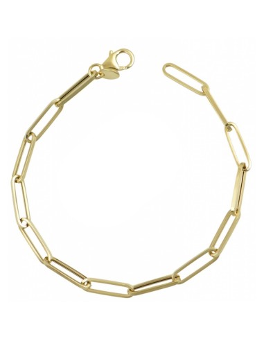 Bracelet Gold 14Κ Ovalina 15x4mm