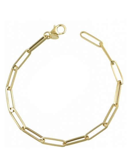 Bracelet Gold 14Κ Ovalina 15x4mm