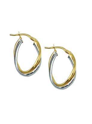 Earrings hoop gold K14