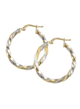 Earrings hoop gold K14