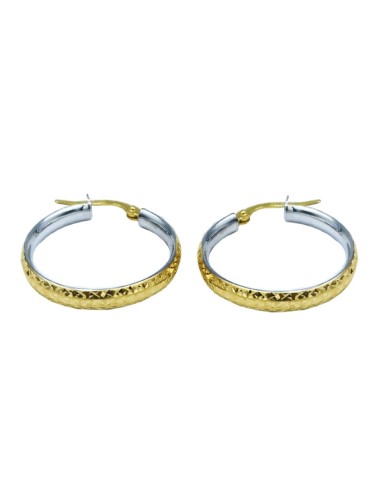 Earrings hoop gold K14