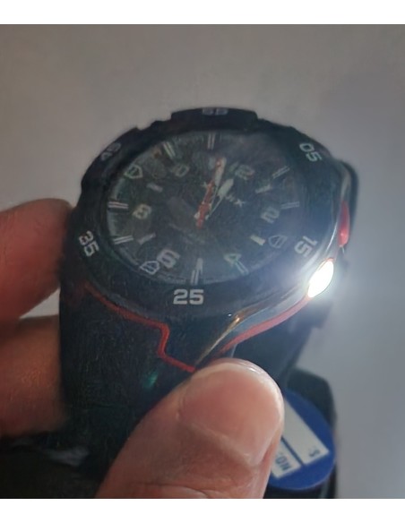 XONIX QKB-002 με Μαύρο Λουράκι σιλικόνης & led φακό