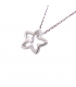 Necklace whitegold 'Star' with Diamond