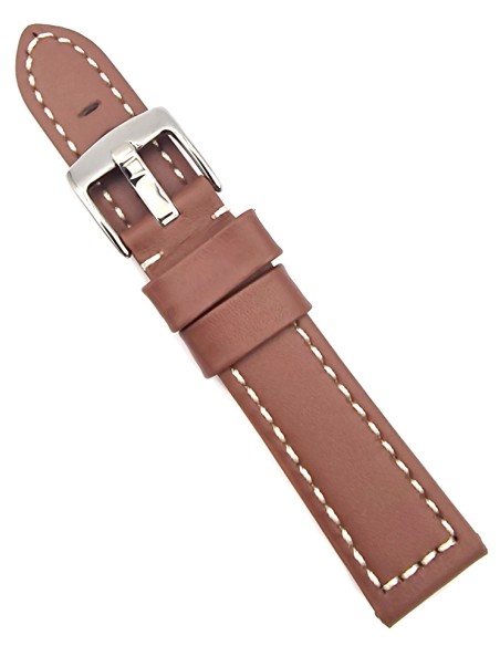 Leather Strap TZEVELION ART18 Light Brown 20mm