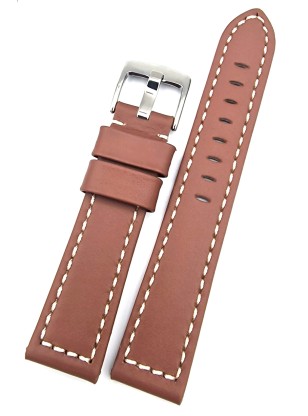 Λουράκι Δερμάτινο TZEVELION 20mm Tαμπά
