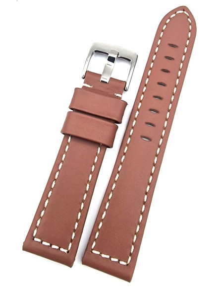 Λουράκι Δερμάτινο TZEVELION 20mm Tαμπά