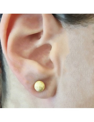 Earrings gold K14 diameter 6mm