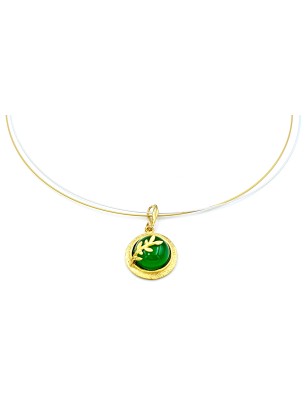 Necklace Silver 925 olive branch 2