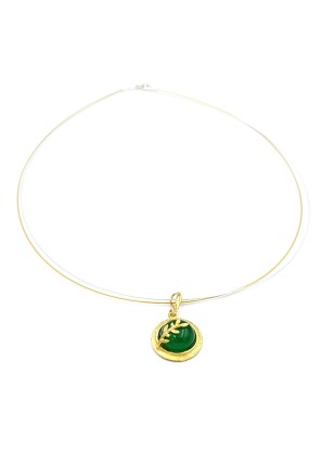 Necklace Silver 925 olive branch