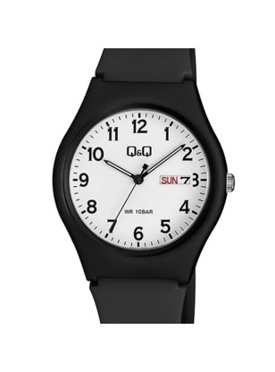 Q&Q A212J003Y Black Day-date