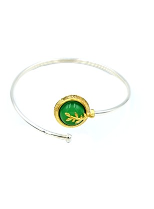 Bracelet Silver 925 "Leafs" 2