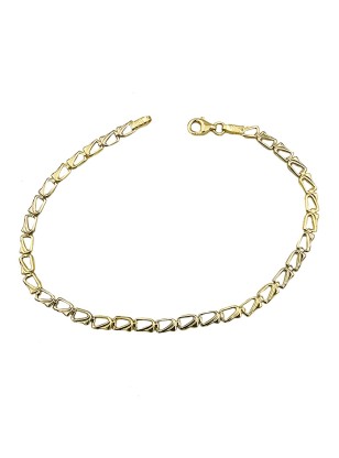 Bracelet Gold 14Κ Twin color