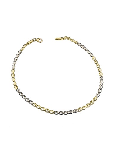 Bracelet Gold 9Κ Twin color