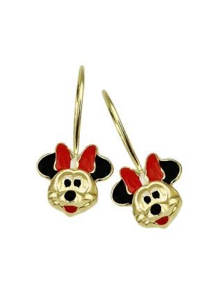 Earrings gold K9 Mini