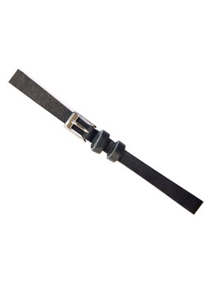 Leather Strap black 8mm TZEVELION ART103/56 2