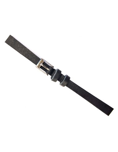 Leather Strap black 8mm TZEVELION ART103/56