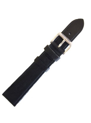 Λουράκι Δερμάτινο Μαύρο 18mm 2