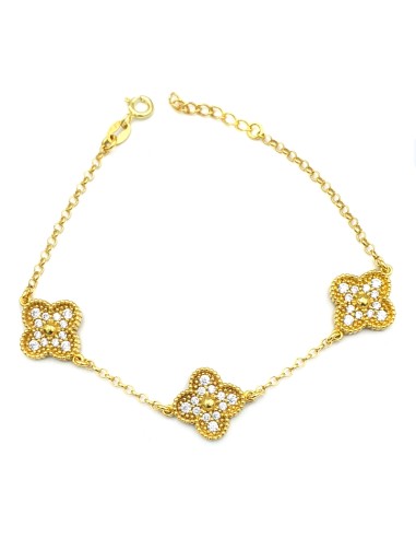 Bracelet Silver 925 with crosses type Van Cleef
