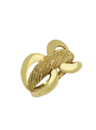 Ring gold K14 Knot