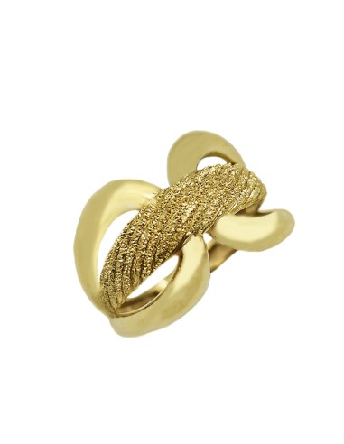 Ring gold K14 Knot