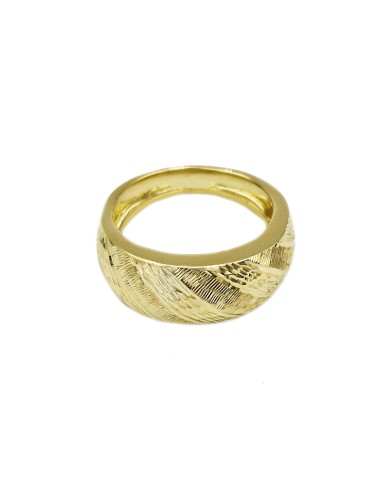 Ring gold K14 Waves