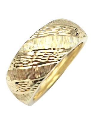 Ring gold K14 Waves