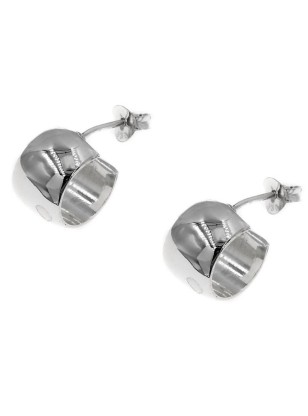 Σκουλαρίκια Ασημένια 925° Mini Γέφυρα 10mm