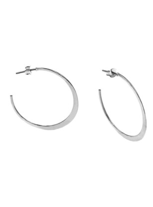 Earrings hoop Silver 925 diameter 35mm 2