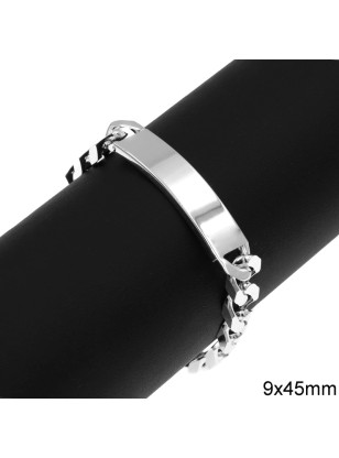 Bracelet Silver 925 size 9x45mm 2