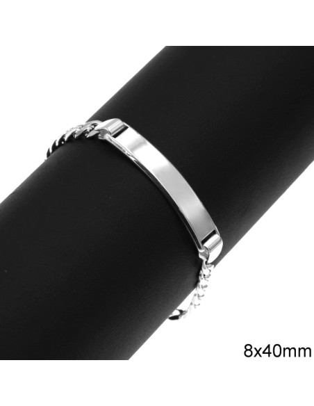 Bracelet Silver 925 size 8x40mm