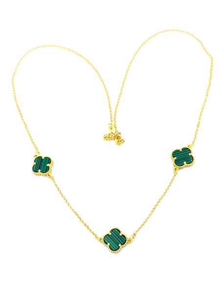 Necklace Silver 925 with 3 crosses type Van Cleef