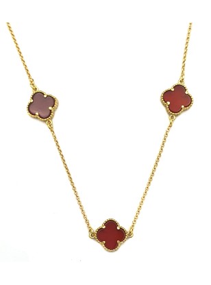 Necklace Silver 925 with 3 crosses type Van Cleef