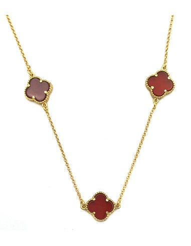 Necklace Silver 925 with 3 crosses type Van Cleef