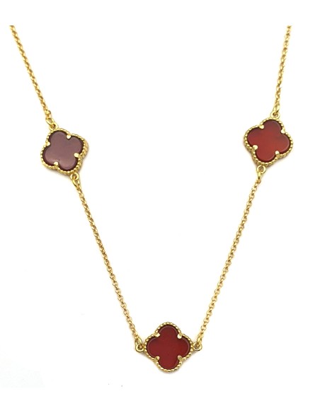 Necklace Silver 925 with 3 crosses type Van Cleef