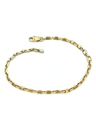 Bracelet gold K14 ovalina