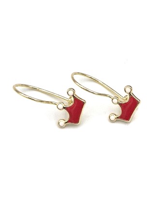Earrings children Gold K9 Crowns 2