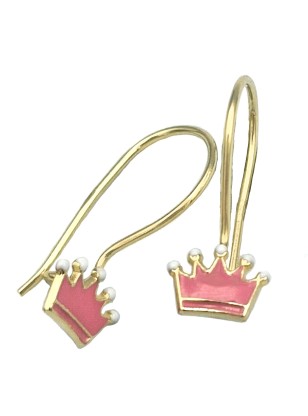 Earrings children Gold K9 Crowns
